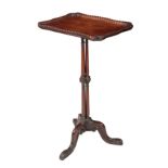 A WILLIAM IV MAHOGANY TRIPOD WINE TABLE