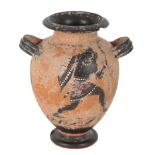 AN ATTIC STYLE BLACK FIGURE VASE