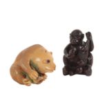 TWO JAPANESE NETSUKE