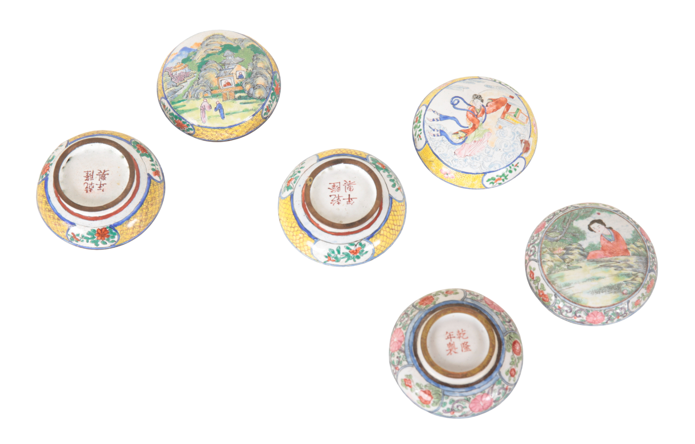 A GROUP OF SIX CHINESE ENAMEL BOXES - Image 3 of 3