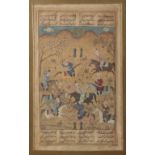 AN INDO-PERSIAN MINIATURE PAINTING