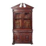 A VICTORIAN OAK DRESSER