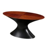 A MODERNIST OVAL COFFEE TABLE