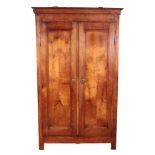 A FRENCH FRUITWOOD ARMOIRE