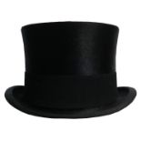 MOSS BROS OF LONDON: A BLACK SILK TOP HAT