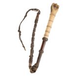 A VICTORIAN BEAGLING WHIP