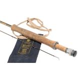 A HARDY TWO PIECE GRAPHITE FLY ROD (THE HARDY FAVORITE )