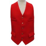 MEARS: A RED HUNTING WAISTCOAT