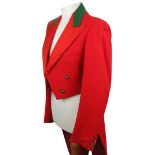 FREDERICK BELL & SON OF LIVERPOOL: A RED TAILCOAT