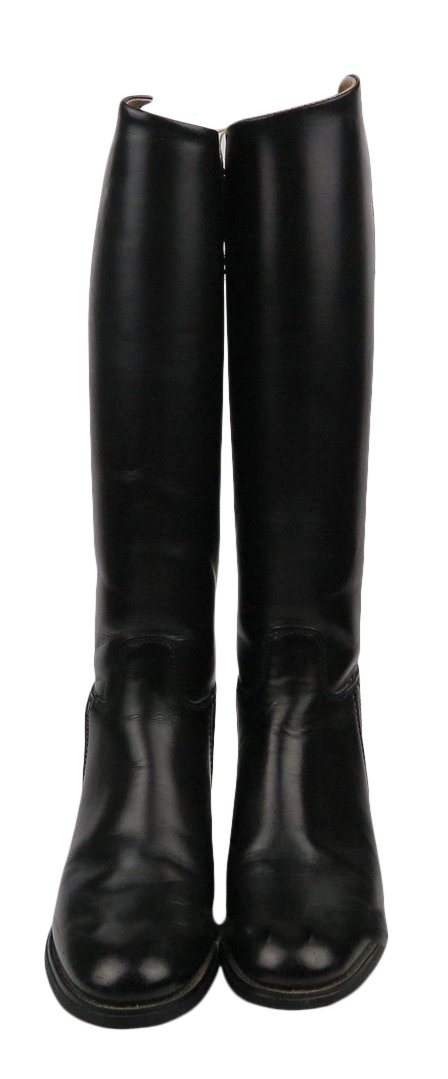 HAWKINS: A PAIR BLACK RIDING BOOTS - Image 2 of 3