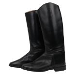 HAWKINS: A PAIR BLACK RIDING BOOTS