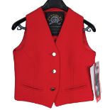 MEARS COUNTRY JACKETS LTD: A CHILD'S RED HUNTING WAISTCOAT