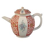 A CHELSEA OCTAGONAL 'KAKIEMON' TEAPOT AND COVER