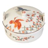 A MEISSEN BUTTER TUB AND FLAT COVER