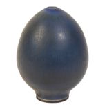 ALAN SPENCER-GREEN (1932-2003): A BLUE MONOCHROME VASE