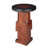 AN INDIAN HARDWOOD OCCASIONAL TABLE