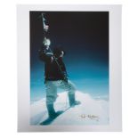 EDMUND HILLARY (1919-2008) A photograph of Tenzing Norgay summiting Mount Everest