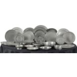 A LARGE COLLECTION OF PEWTER