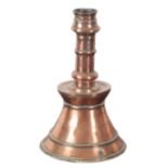 TWO COPPER CANDLESTICKS