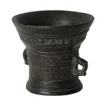 A BRONZE MORTAR DATED '1603'