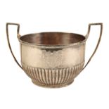 A GEORGE III SILVER TWO HANDLED SUCRIERE
