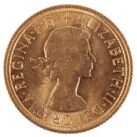 A 1958 QUEEN ELIZABETH II GOLD SOVEREIGN