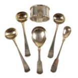 A WILLIAM IV SILVER FIDDLE PATTERN CADDY SPOON