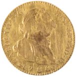 A CHARLES III SPANISH GOLD ESCUDOS