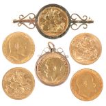 SIX FULL GOLD SOVEREIGNS