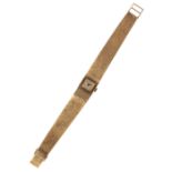 BENTIMA: A 9CT GOLD LADY'S BRACELET WATCH