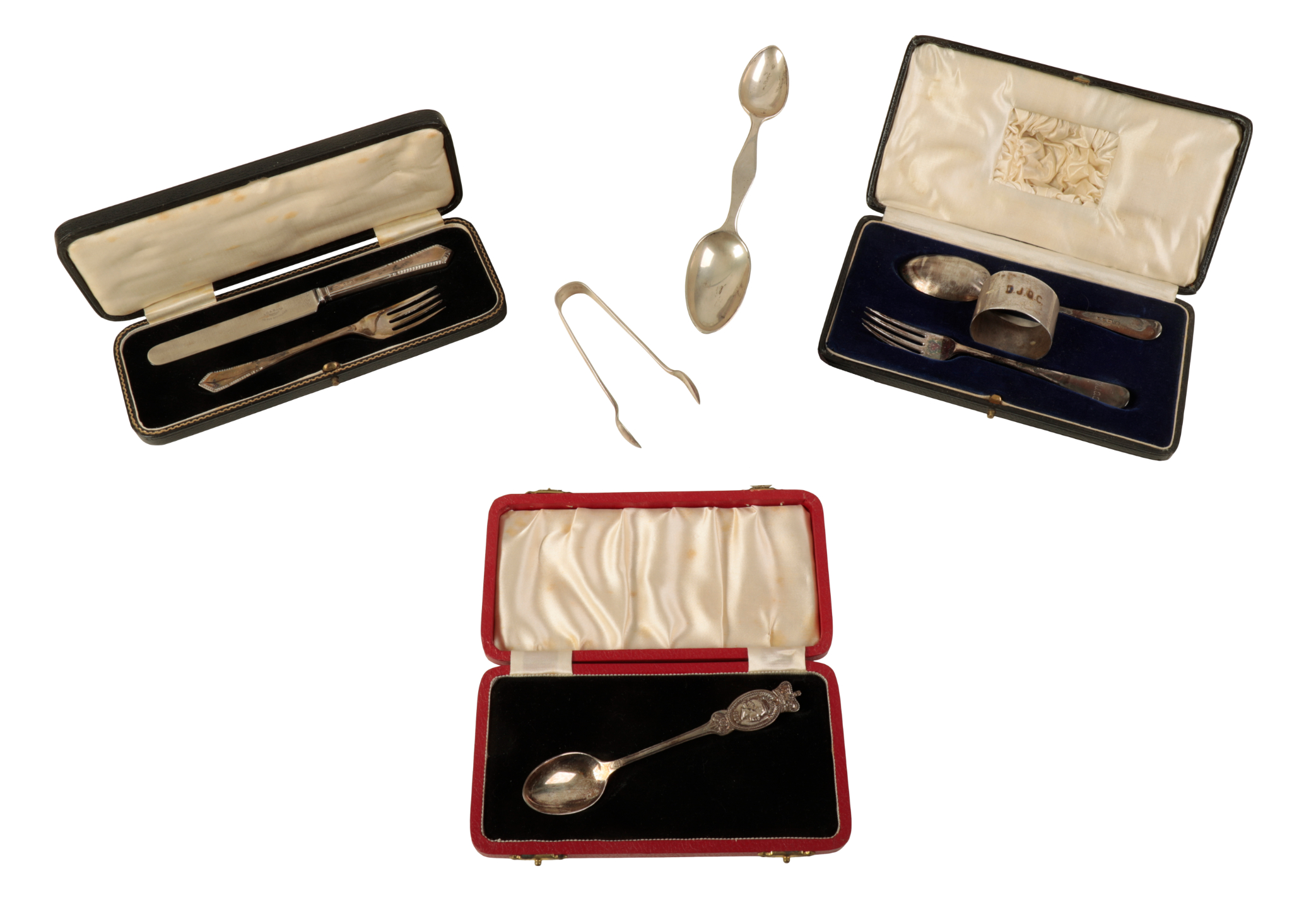 AN ELIZABETH II SILVER CORONATION COMMEMORATIVE TEASPOON