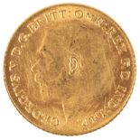 A 1911 GEORGE V QUARTER SOVEREIGN