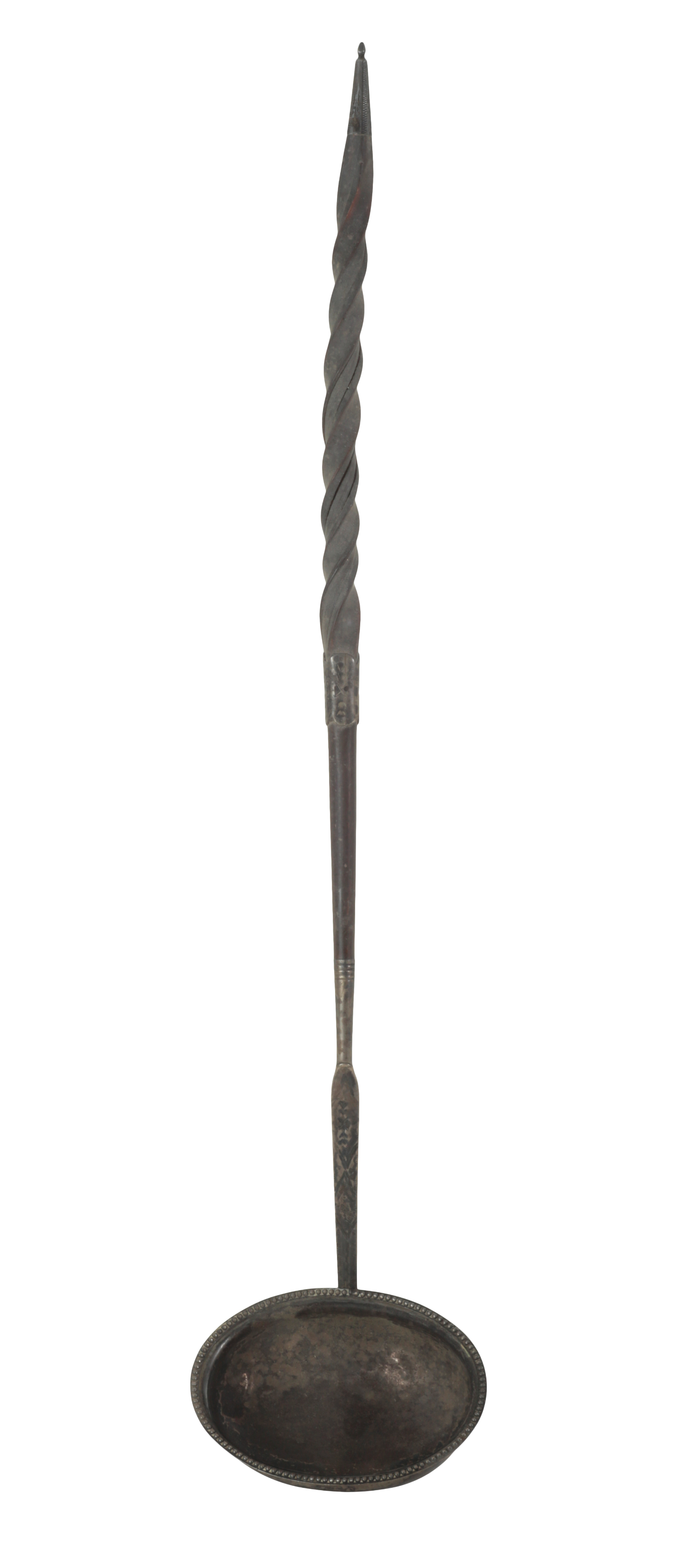 A GEORGE III SILVER TODDY LADLE - Image 2 of 2