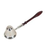 AN ELIZABETH II SILVER CANDLE SNUFFER