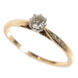 A DIAMOND SOLITAIRE RING