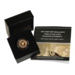 A 2019 NEW ZEALAND GOLD QUARTER SOVEREIGN