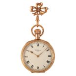 WALTHAM: A 9CT GOLD OPEN FACE POCKET WATCH