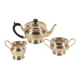 A GEORGE V SILVER TEA SERVICE