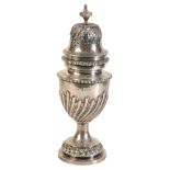 A VICTORIAN SILVER SUGAR CASTER