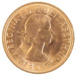 A 1959 QUEEN ELIZABETH II 1959 GOLD SOVEREIGN