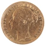 AN 1875 QUEEN VICTORIA GOLD SOVEREIGN