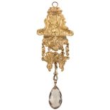 A SILVER GILT CHATELAINE