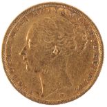 AN 1883 QUEEN VICTORIA GOLD SOVEREIGN