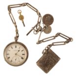 A E FEAR OF BRISTOL: A SILVER OPEN FACE POCKET WATCH