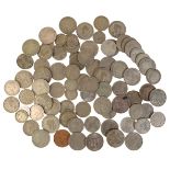 A QUANTITY OF VARIOUS HALF CROWNS AND SHILLINGS