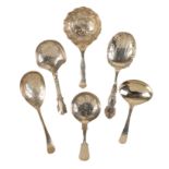 A VICTORIAN SILVER CADDY SPOON