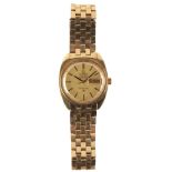 OMEGA CONSTELLATION: A GOLD-PLATED GENTLEMAN'S BRACELET WATCH