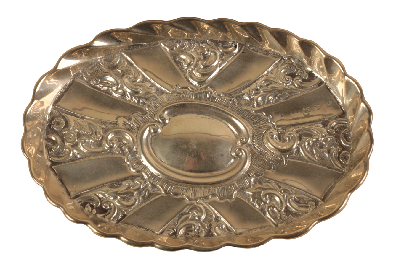 A PAIR OF EDWARD VII SILVER OVAL BONBON DISHES - Image 2 of 2