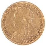 AN 1899 QUEEN VICTORIA GOLD SOVEREIGN