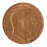 A 1908 EDWARD VII GOLD SOVEREIGN